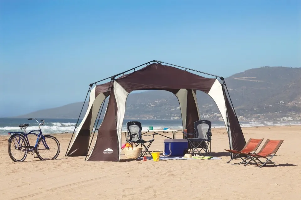 Открытый складной тент Пляжный москитный анти-УФ навес от солнца автоматический тент навес Патио Открытый Тент - Цвет: one tent