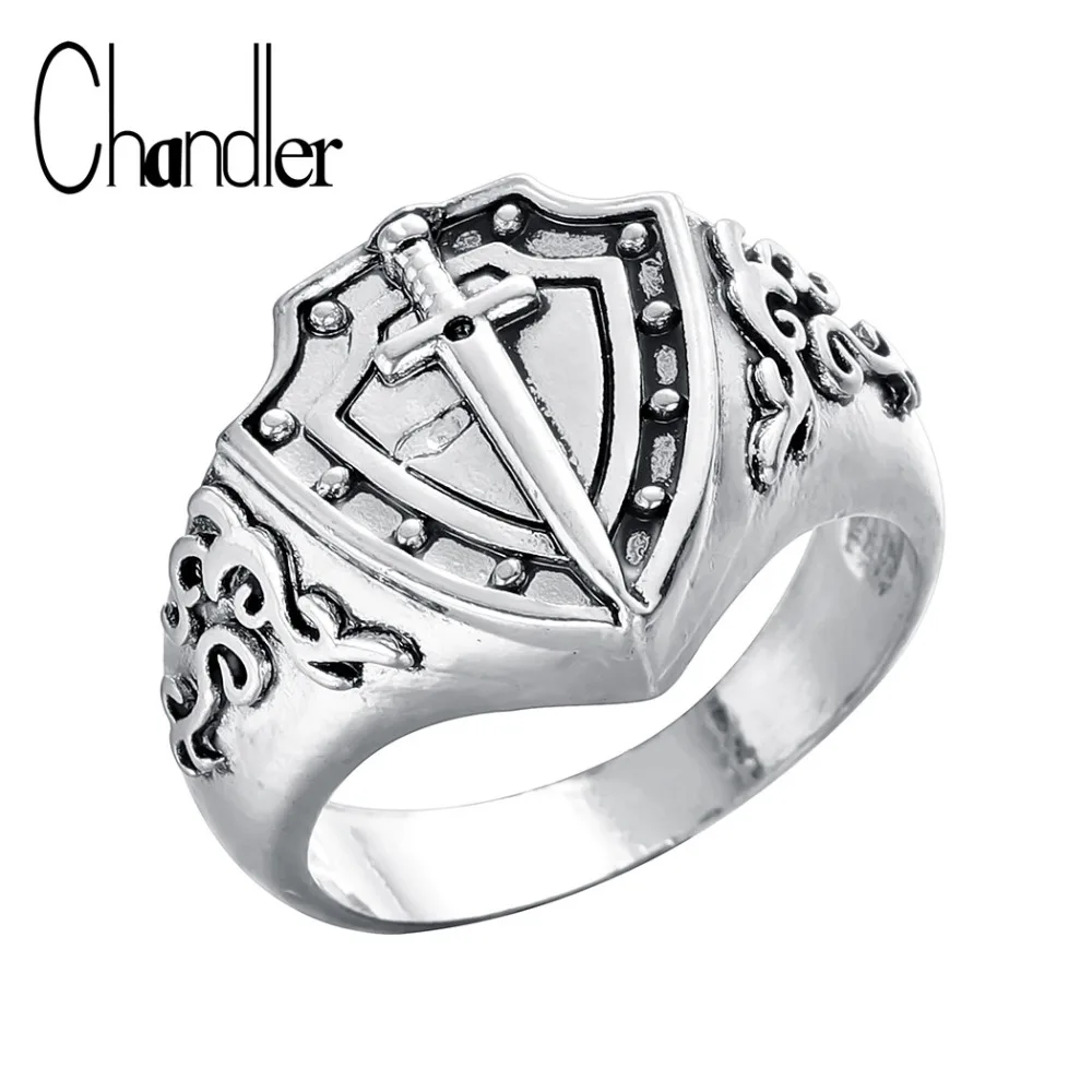 Мужское кольцо из цинкового сплава Chandler Knight's Ring Размер 9 | Украшения и