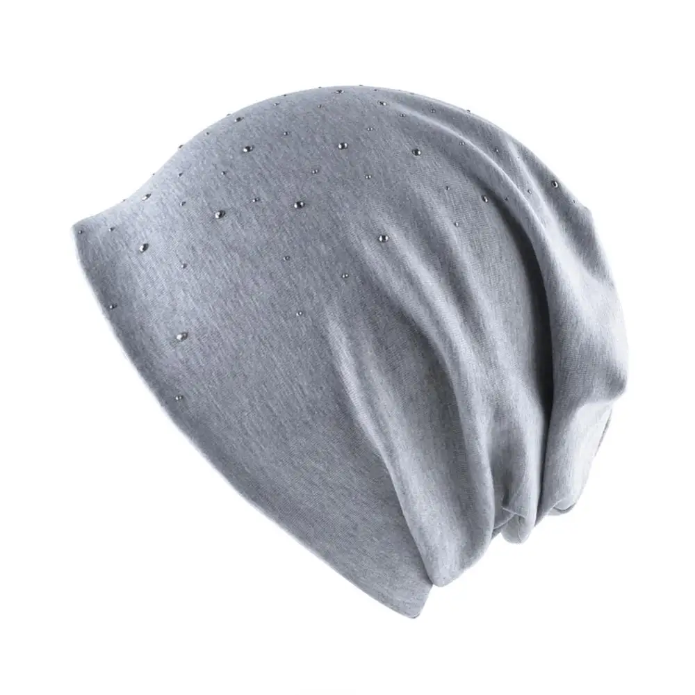 Новые женские Стразы Skullies & Beanies Модные осенние мягкие теплые стразы шлепки