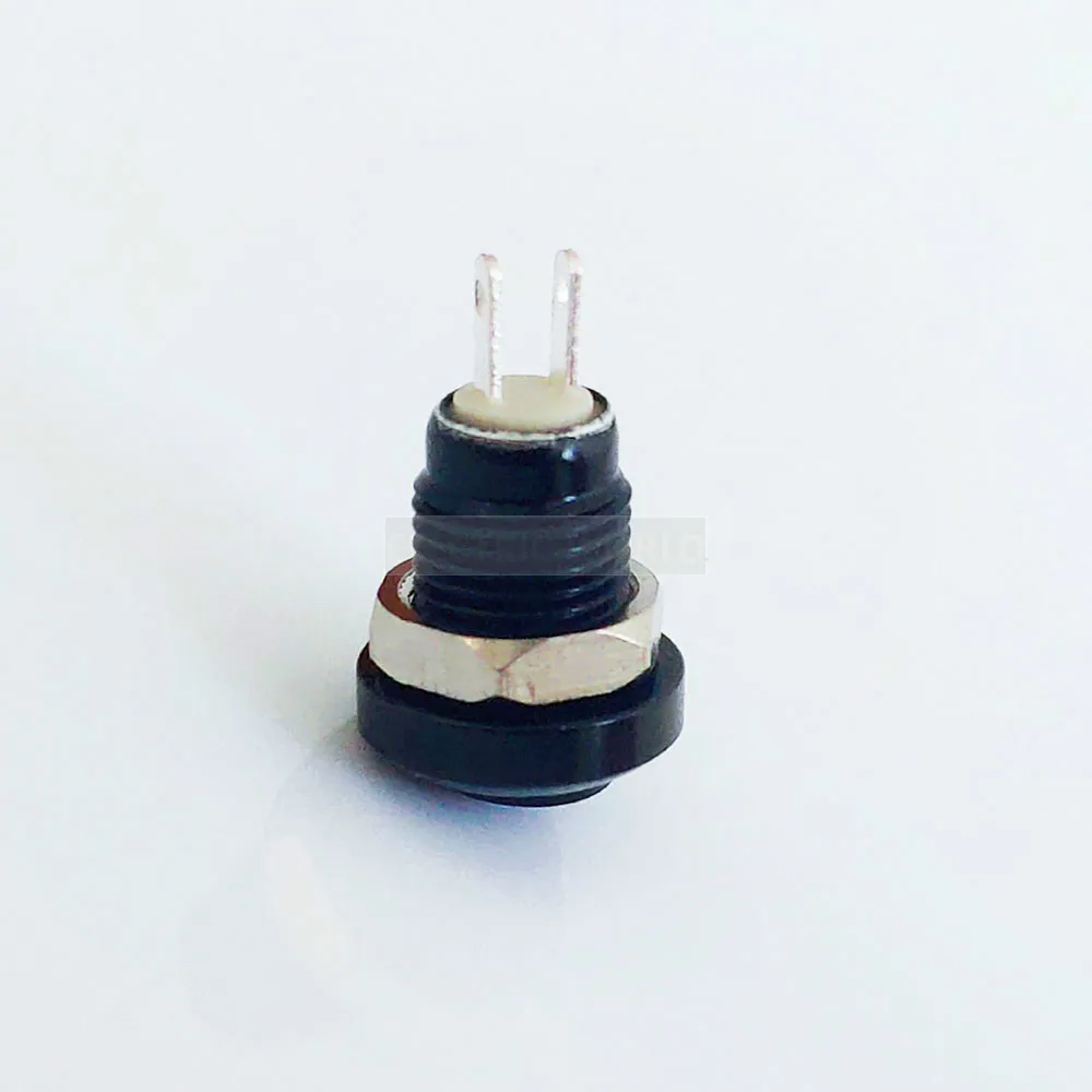 8 мм металлический кнопочный переключатель мгновенный черный алюминиевый звонок рожок Звонок переключатель водонепроницаемый автомобильный двигатель ПК Мощность Стартер