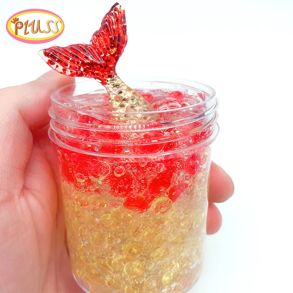 

Slime Crystal Mud clear galaxy slime Fluffy Crystal Mud Modeling Clay Anti-stress New Mermaid Cotton Slime Toy Putty For Kids