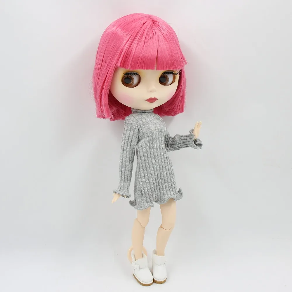 Becca – Premium Custom Neo Blythe Doll with Pink Hair, White Skin & Matte Cute Face 2