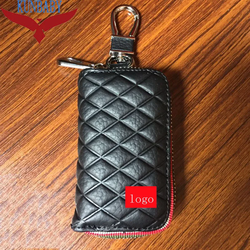 

KUNBABY 10pcs/lot Genunie Leather Car Key Case Cover Key Holder Key Wallet for BMW Audi Subaru Jaguar Skoda Toyota Bezn