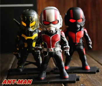 

3pcs New Marvel Classic Super Hero Ant Man LED Eyes Light 10CM Action Figure