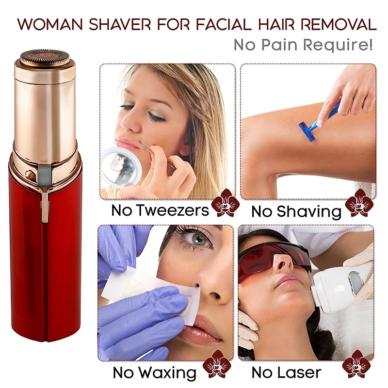 Mini Electric Body Facial Hair Remover Face Depilator Defeatherer Fashion Removal Body Face Neck Leg Hair Removal Tool (9)