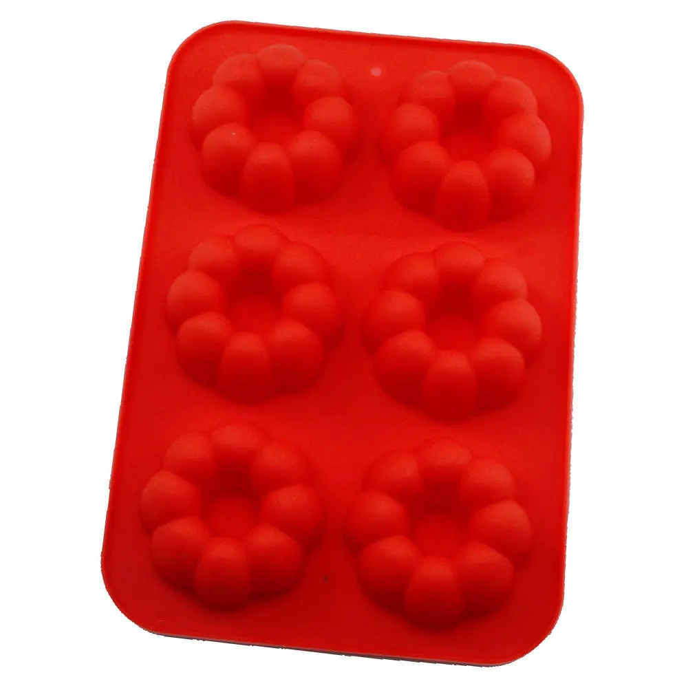 

Export wholesale food grade silicone shell printing doughnut baking cake mold ice cube DIY hand made soap silicone mold