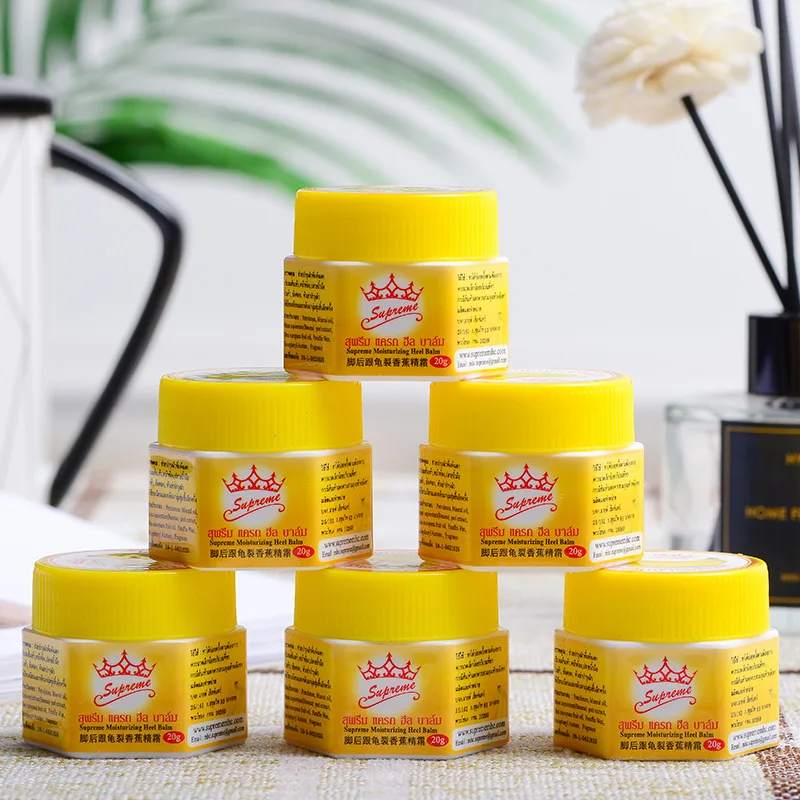 1 caja 20g aceite de plátano Natural Anti-secado grieta pie crema talón agrietado reparación crema eliminación piel muerta cuidado de pies de mano TSLM2