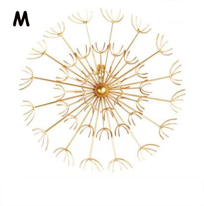 Скандинавские железные золотые настенные Искусственные цветы ремесла Настенная роспись украшение отеля дома гостиной диван фоновые украшения - Цвет: C--M