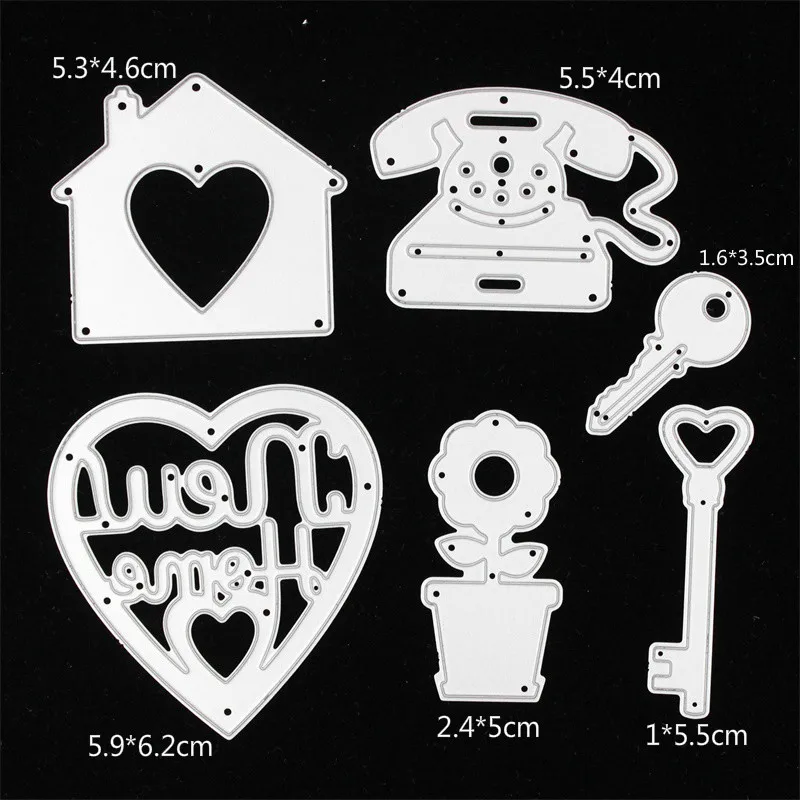 

KSCRAFT New Home Metal Cutting Dies Stencils for DIY Scrapbooking/photo album Decorative Embossing DIY Paper Cards