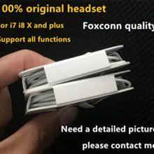 20 шт./лот, с упаковкой,, оригинальная качественная гарнитура, наушники, наушники с дистанционным микрофоном для i7 8 X XS XR MAX 6 6S