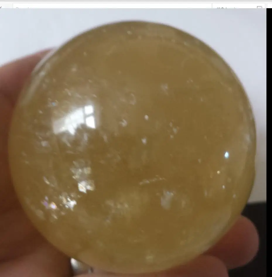 

free shipping 6680237+++ size 100mm LARGE LOVELY GOLDEN CALCITE CRYSTAL HEALING BAL