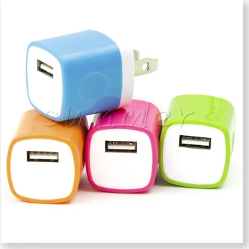 

Premium Quality Two-Tone USB Travel Home 1.0 AMP Power Adapter Wall Charger Plug for iPhone 6/6 plus 5S 5 4S Samsung Galaxy S7