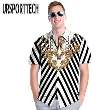 Новые мужские рубашки с коротким рукавом классические черные белые полосы женская сумка на замке шаблон Летняя мужская Повседневная рубашка Гавайский стиль пляжные рубашки