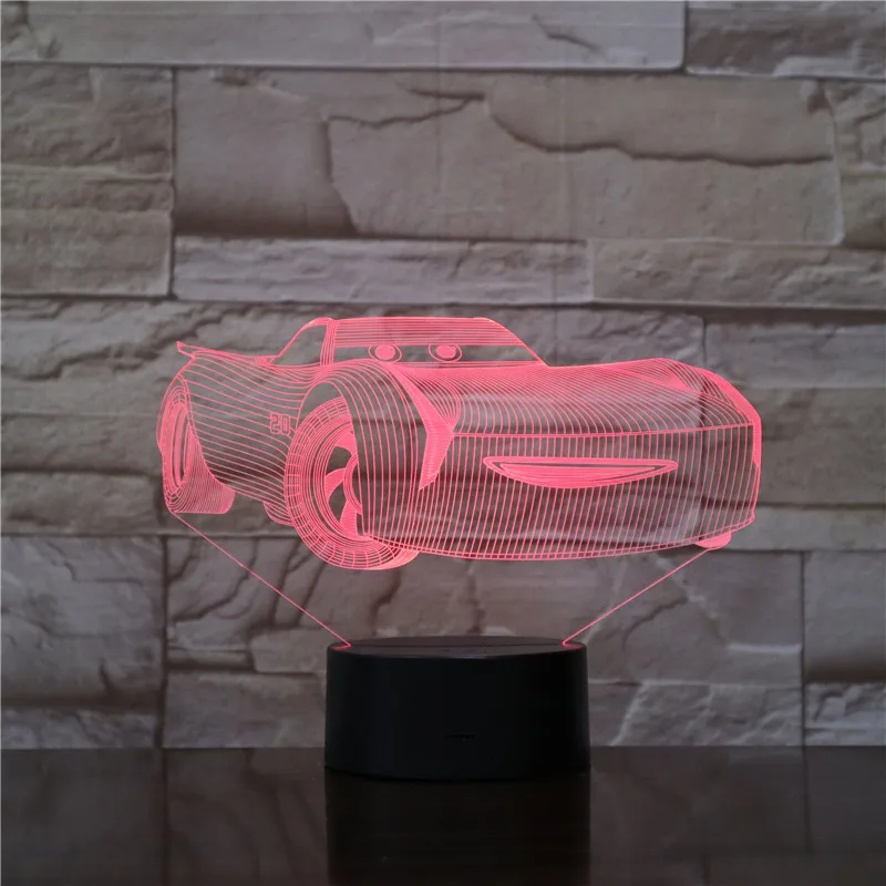 Super Cartoon Car Touch Remote Control Night Light Led Stereo