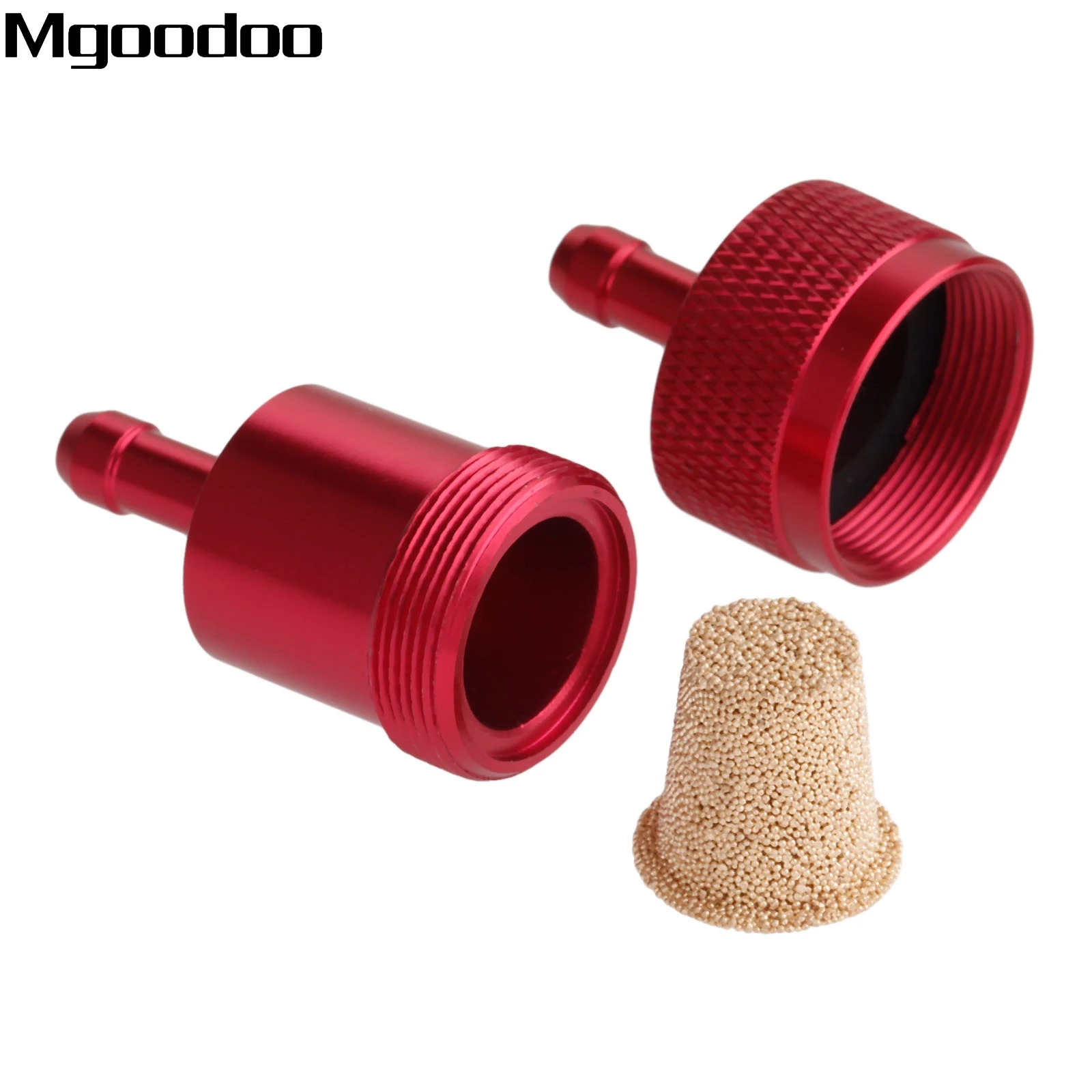 

Mgoodoo 1/4" 6mm Universal Motorcycle Inline Fuel Oil Filter CNC Aluminium Alloy Pit Dirt Bike ATV Quad Motorcycle Accessories