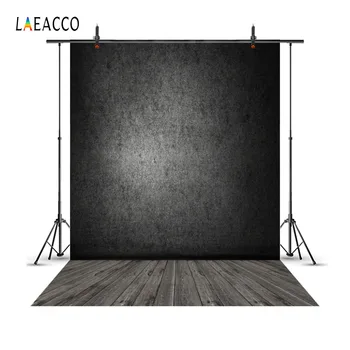 

Laeacco Dark Color Wall Wooden Floor Photography Backdrops Photographic Backgrounds Baby Vintage Portrait Photocall Photo Studio
