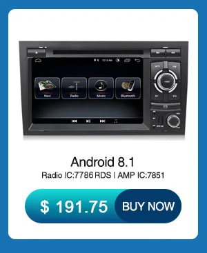 Perfect NaviFly 2 Din Android 9.0 IPS DSP car multimedia player for Audi A4 S4 RS4 2002 to 2008 gps navigation DVD radio WIFI BT CANBUS 1