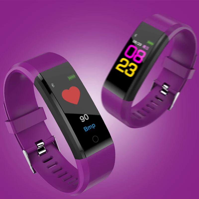 

Smart Watch Color Screen Smart Bracelet Heart Rate/Blood Pressure Monitor IP67 Waterproof Activity Tracker 2019 NEW