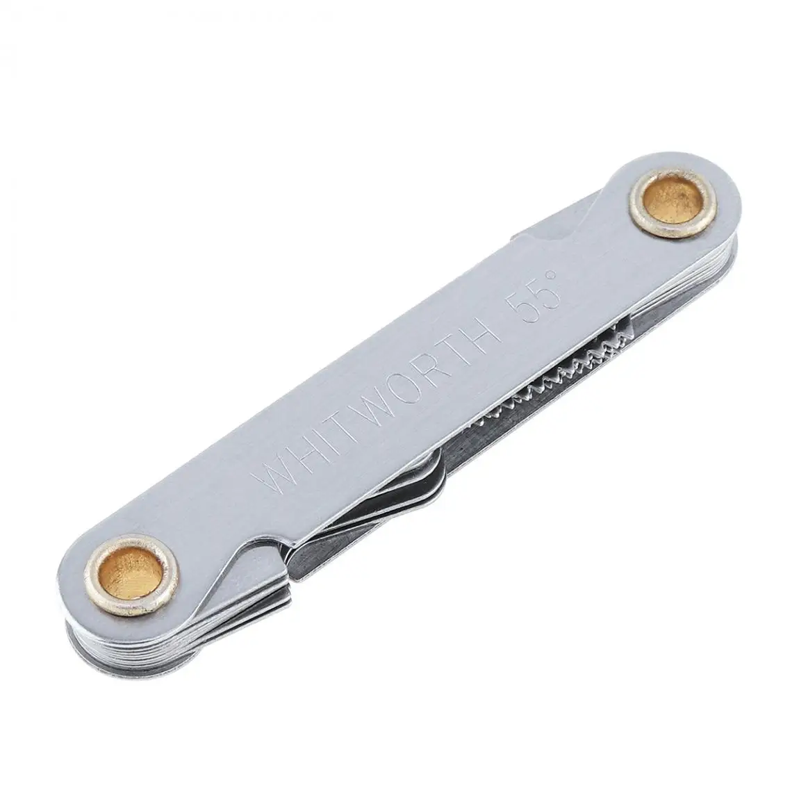 Screw Pitch Gauges 55/60 Degree Metric Inch Thread Plug Gauge Gear Tooth Measuring Carbon Steel Center Measurement 20 Blades