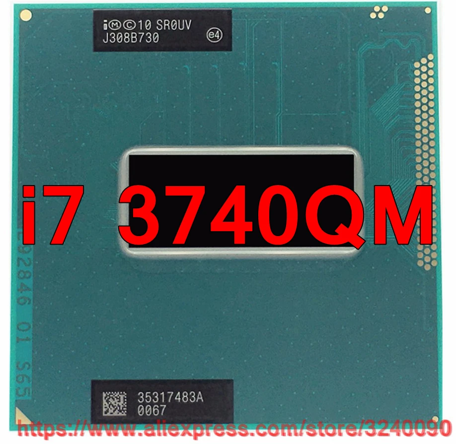 Процессор lntel Core i7 3740qm SR0UV оригинальный 6 Мб кэш-памяти 2 7 ГГц-3 ГГц/четыре ядра i7-3740qm