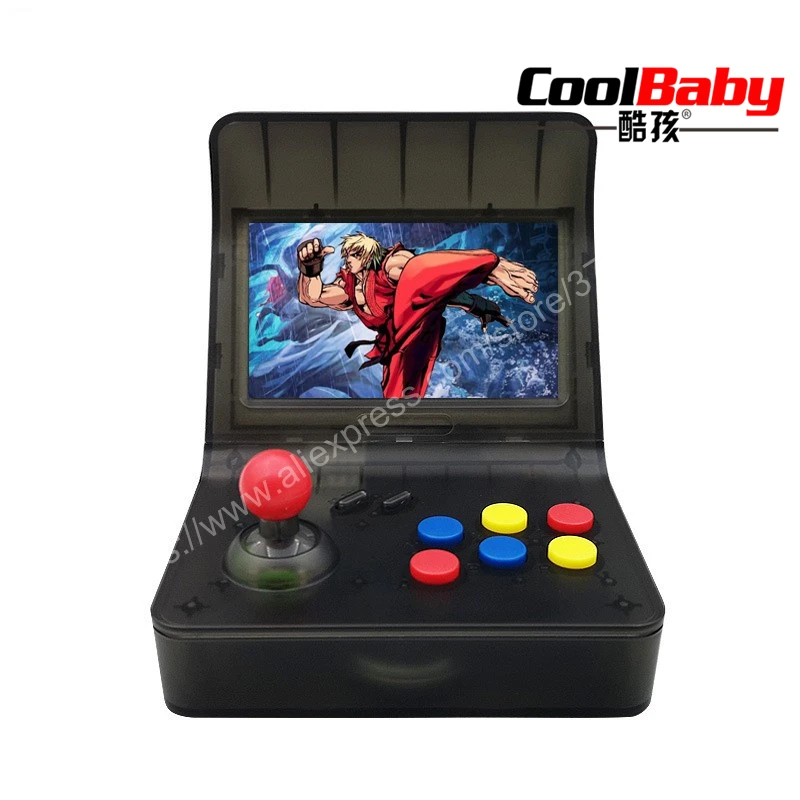 Портативная ретро мини портативная игровая консоль Coolbaby 4 3 дюйма 64 бит 3000 игр