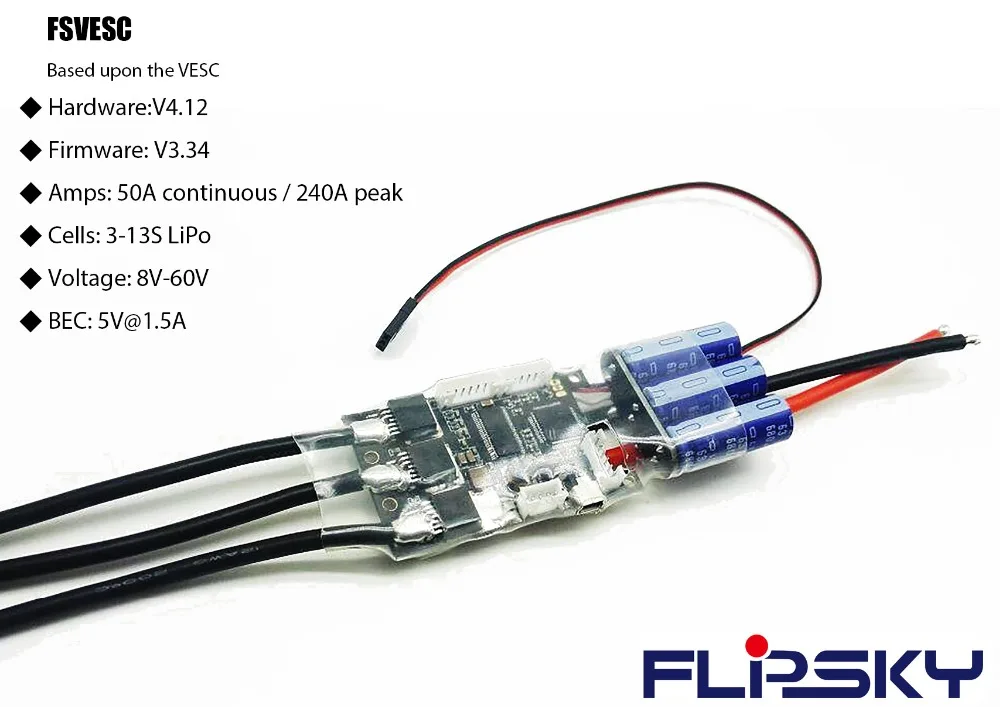 

Swiftflying SuperESC based on Benjamin VESC ( Vedder Electronic Speed controller ) Open source electric for electric skateboard