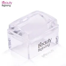 BeautyBigBang 1 ensemble Silicone ongles Stamper Rectangle gelée avec grattoir poignée claire estampage outil manucure Art des ongles Stamper Kit(China)
