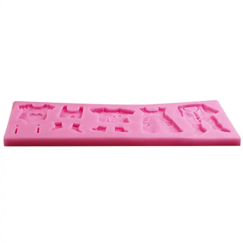 Пищевая силиконовая Детская рубашка платье Одежда DIY торт 3D форма помадка для