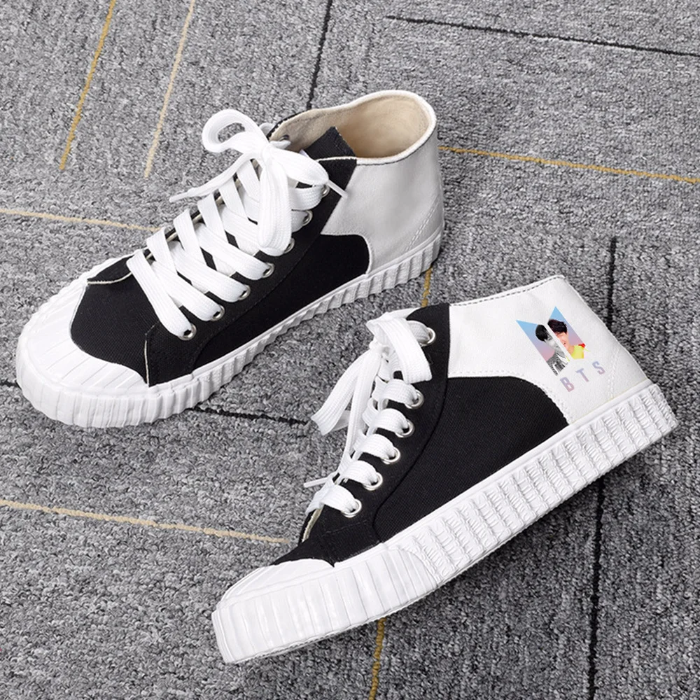 

NEW KPOP shoes around the canvas shoes with the high shoes new Korean women's shoes color casual shoes