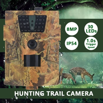 

Surveillance Camcorder Hunting Trail Camera 1080P Animal Photo Trap IP54 Night Vision 8MP Waterproof Battery Wild Cameras