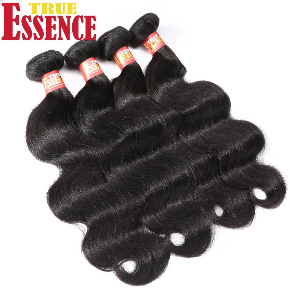 True Essence Hair Brazilian Body Wave Virgin Hair 3/4 Bundles 100%  Unprocessed Human Hair Weave 10inch-30inch Free Shipping - Virgin Hair  Weave - AliExpress