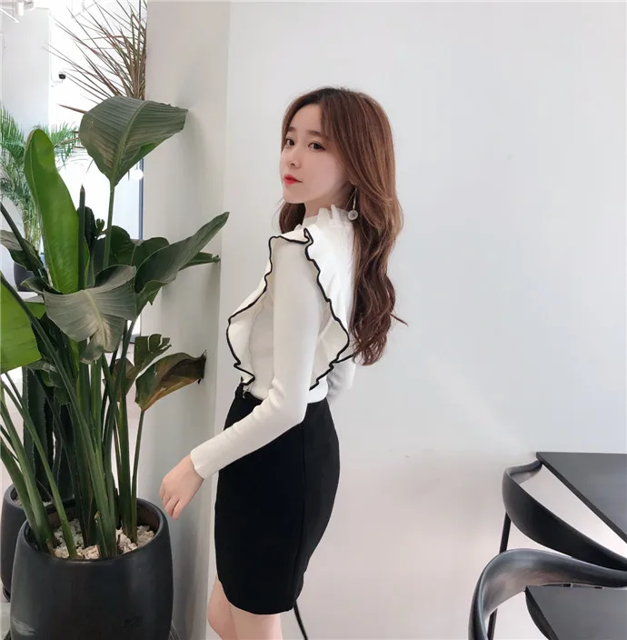 Women's dress autumn and winter style corduroy round collar lantern sleeve long sleeve (4)