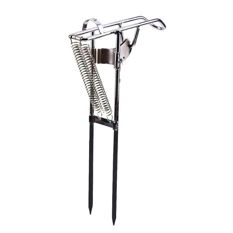

Automatic Stainless Steel Fishing Rod Double Spring Tip-Up Hook Setter Fishing Pole Bracket Rod Holder Stand Rack