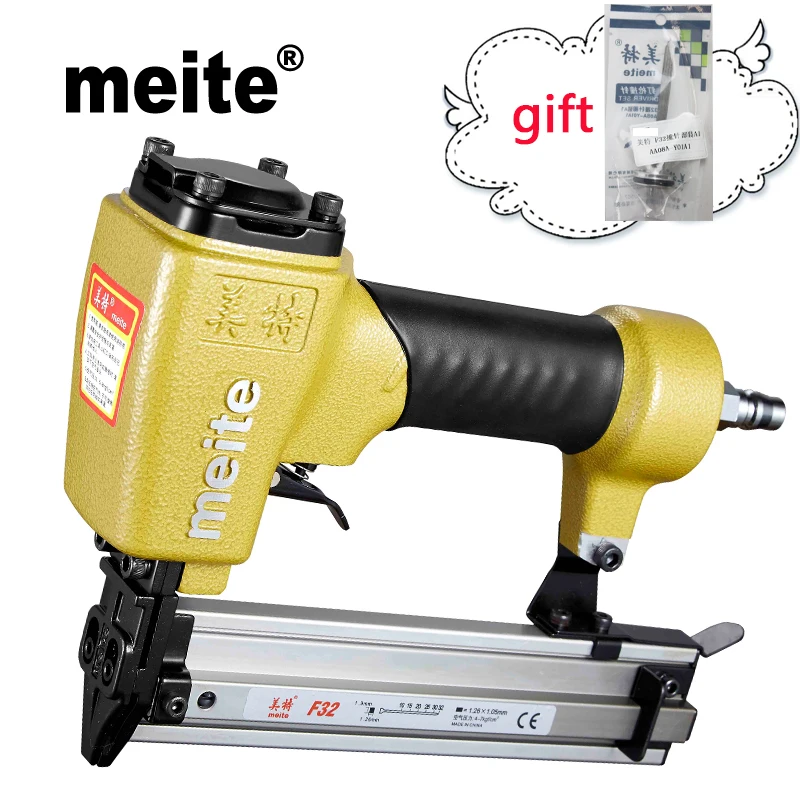 Meite F32 brad nailer 18GA мощный инструмент пневматический пистолет Brad Nailer для шкафа Jun.14