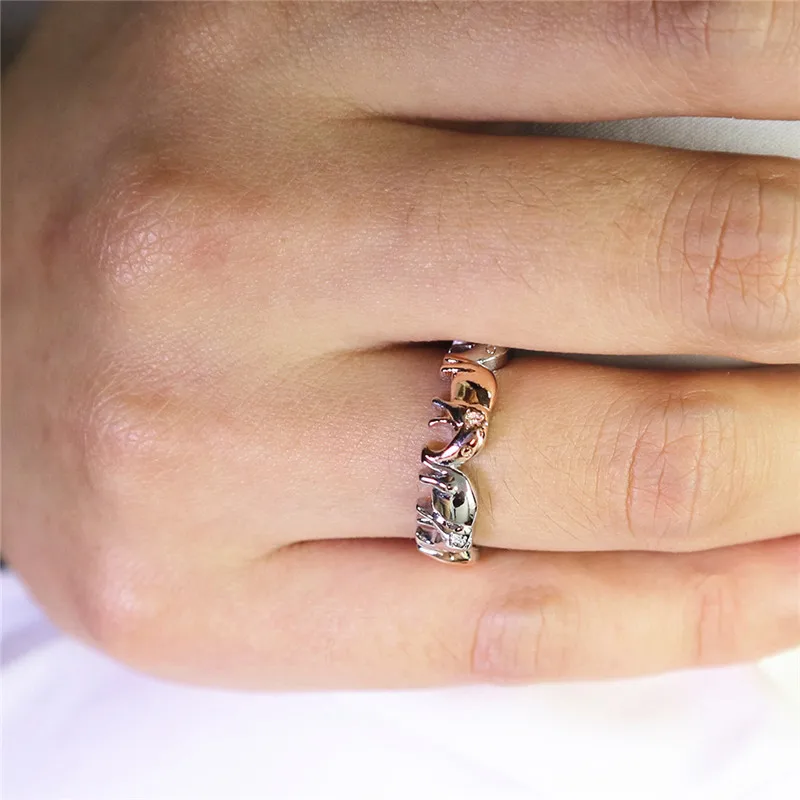 GS 2018 Pure Copper Antique Gold Sliver Lucky 3d Lovely Elephant Men Ring Romantic Rings For Man/Woman Lover Jewelry Anillos R4
