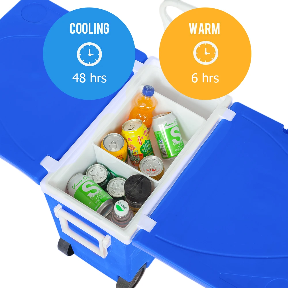 

Outdoor Cooler Foldable Portable Outdoor Insulation Box Rolling Cooler Box Insulation Waterproof Storage Box Picnic Bag