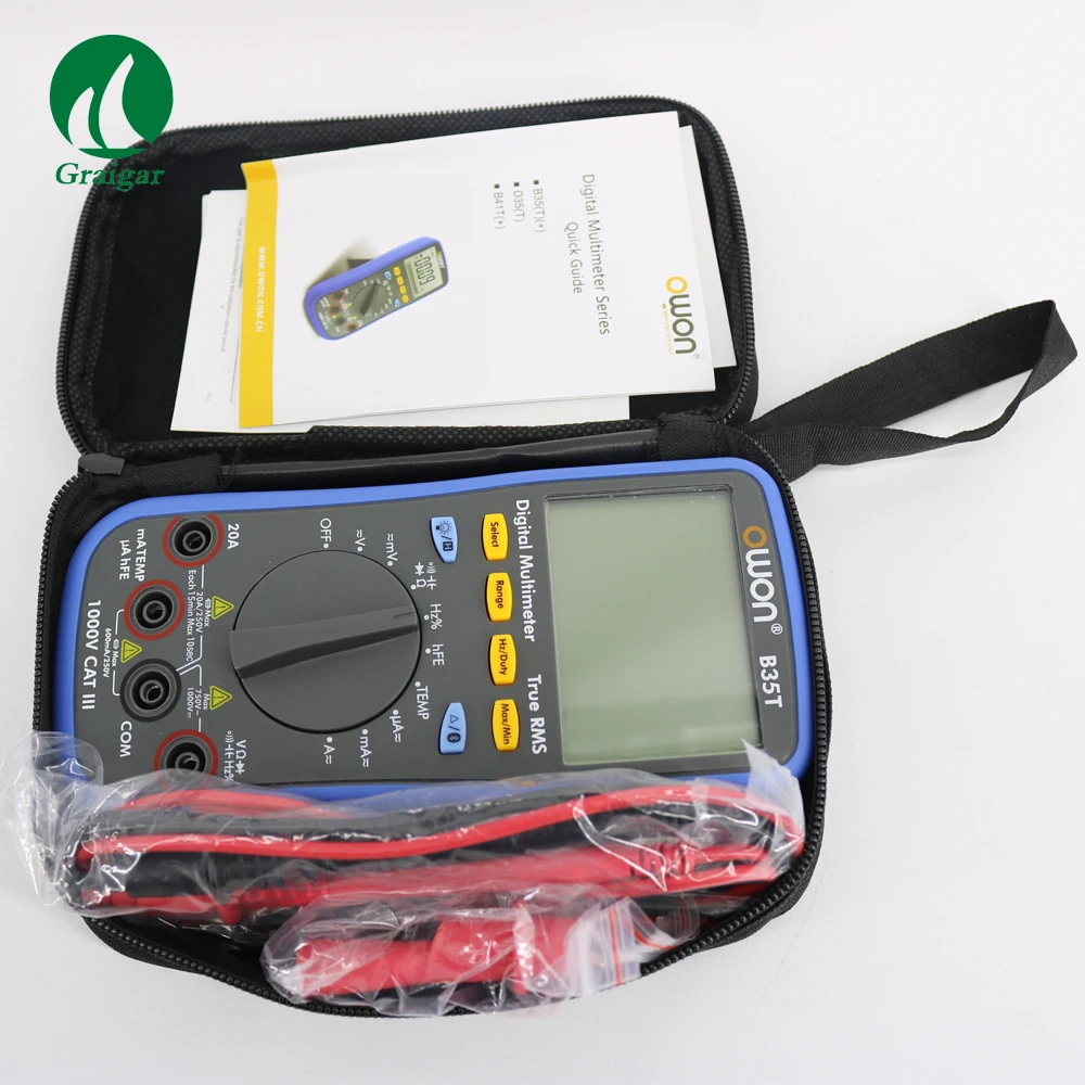 

OWON B35T Multimeter Function as 3 in 1 : Datalogger \ Multimeter\Temperature Meter