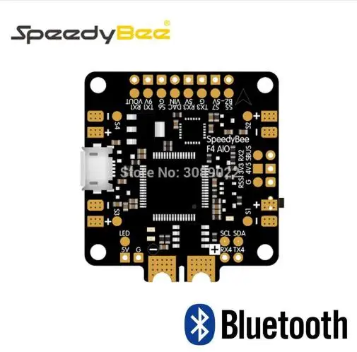 Контроллер полета SpeedyBee F4 AIO встроенный Bluetooth чип Betaflight OSD/SpeedyBee UART Dapter|Детали и