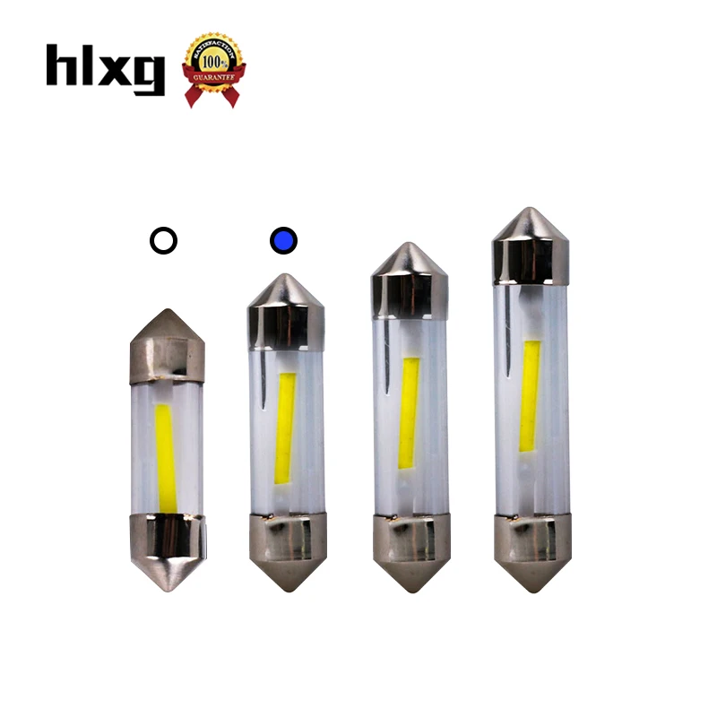 

hlxg T10 W5W Silicone Case LED Silica Gel LED Wedge Interior Dome Lamp Car Parking Light COB Auto Turn Side Bulbs 12V T10-045