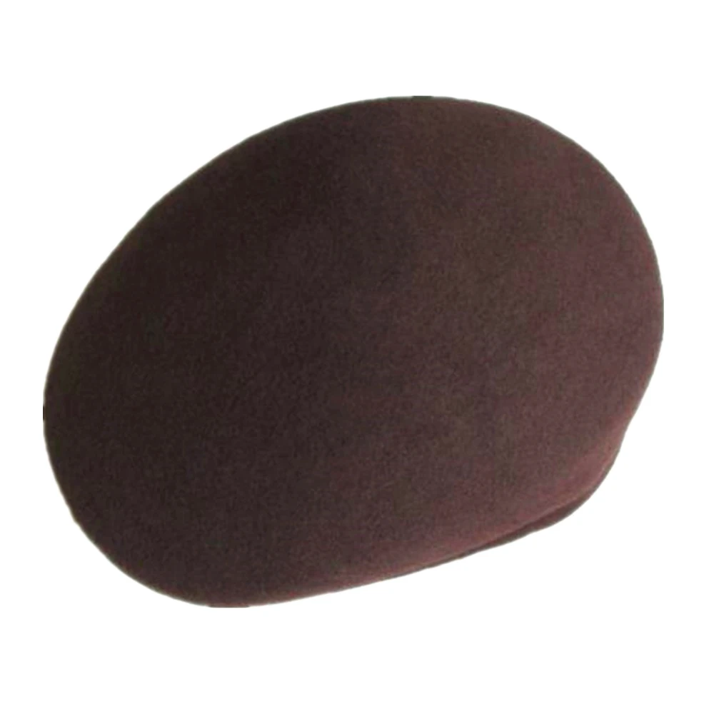 

Dark Brown Wool Felt Flap Cap Gatsby Cabbien Ascot Ivy Cap