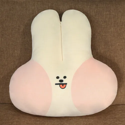 Новинка, 40*45 см, Kawaii, плюшевая игрушка в виде кролика, мягкая плюшевая подушка в виде милых животных, прекрасный грелка для девочек, детский подарок на день рождения - Цвет: pink