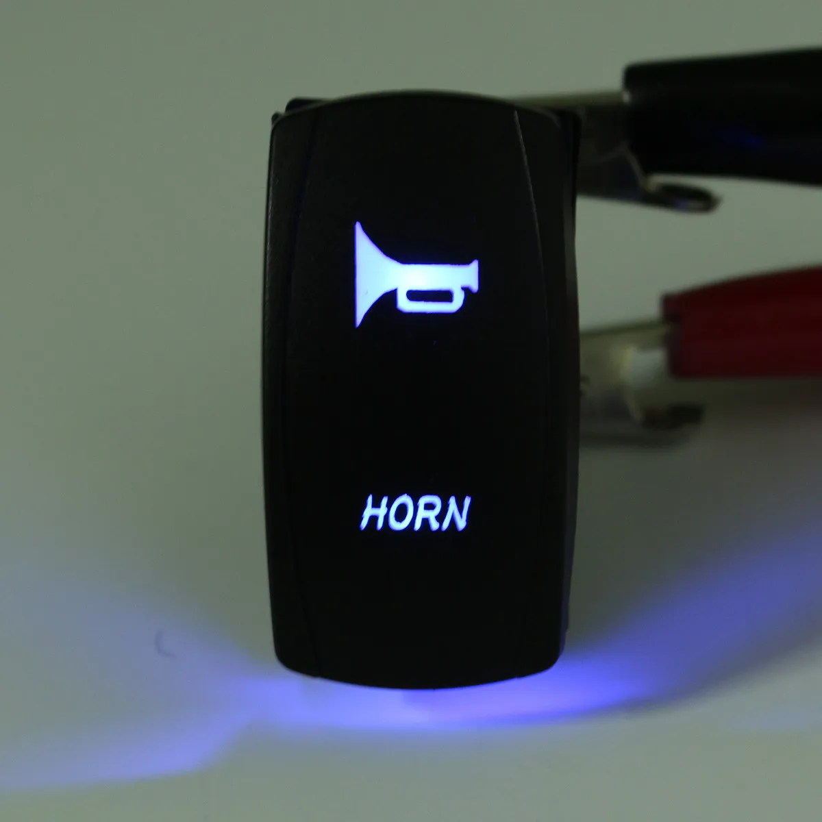 

20A 12V/24V On/Off LED Light Rocker Toggle Speaker Car Boat Black Switch Horn