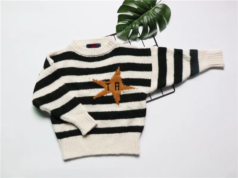 BOBOZONE/осень-зима; Новинка; свитер с надписью TAO Bull; 4 цвета для маленьких мальчиков и девочек; вязаный свитер
