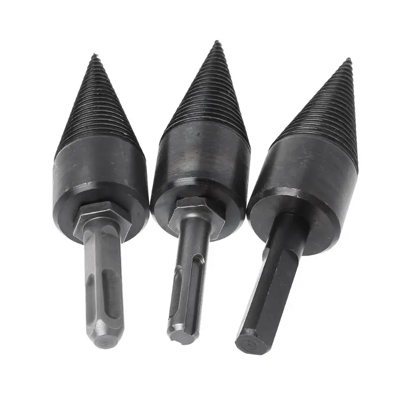 Firewood Machine Drill Wood Cone Reamer Punch Driver Drill Bit Split Drilling Tools 130x32mm Firewood Machine Drill Wood Cone Reamer Punch Driver Drill Bit Split Drilling Tools 130x32mm