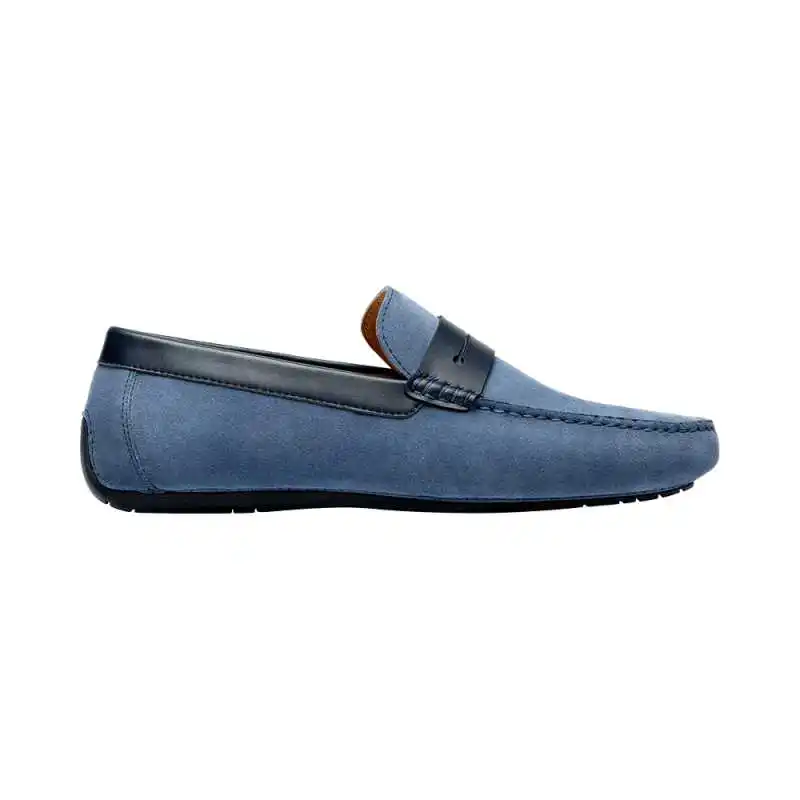 Xiaomi Mijia/мужская повседневная замшевая удобная мягкая легкая прогулочная обувь для отдыха на плоской подошве; сезон весна-осень - Цвет: blue