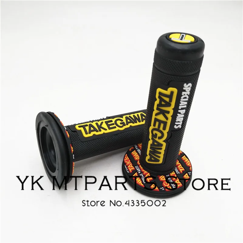 

Handle Grip TAKEGAWA Motorcycle High Quality Universal Dirt Pit Bike Motocross 7/8" Handlebar Hand Grips Special parts YELLOW