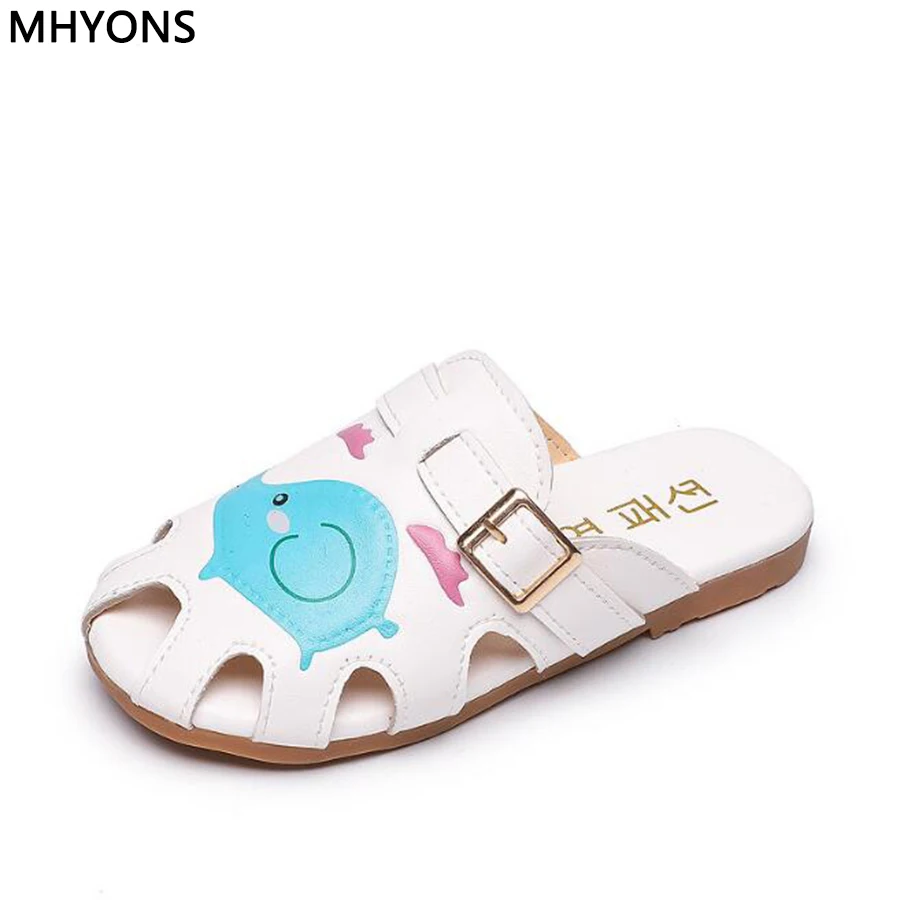 

MHYONS 2019 new Princess Girls Sandals Jelly Girls Sandals non-slip Soft shoes Cartoon shoes size 26-36
