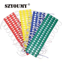 Szyoumy SMD 5730 светодиодный 3 светодиодный зигзагообразная светодиодная модуль с литьем квадратная линза Водонепроницаемый светодиодный