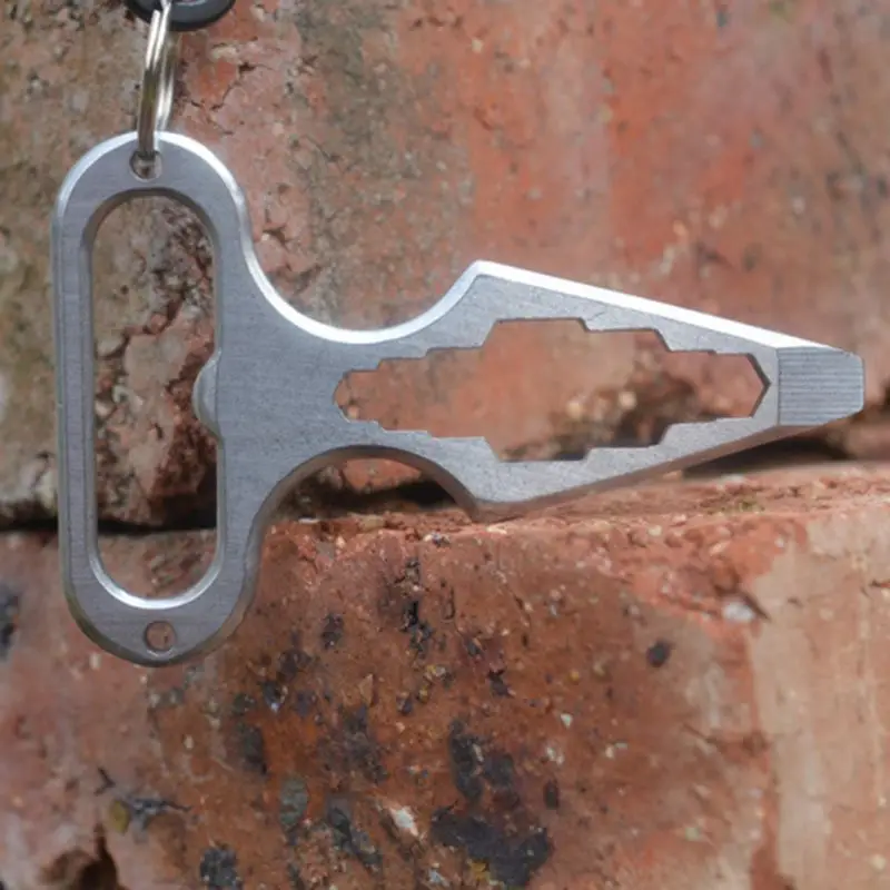 

Titanium Bottle Opener Screwdriver Spanner Wrench EDC Card Multi Tool