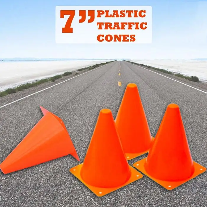 Pces Deslumbrante Brinquedos Tráfego Cones Laranja Marcador Curso Futebol Equitação Excercise Suprimentos 55 Xr-quente 12 18cm 14 Cheap Ferram. atividade ar livre